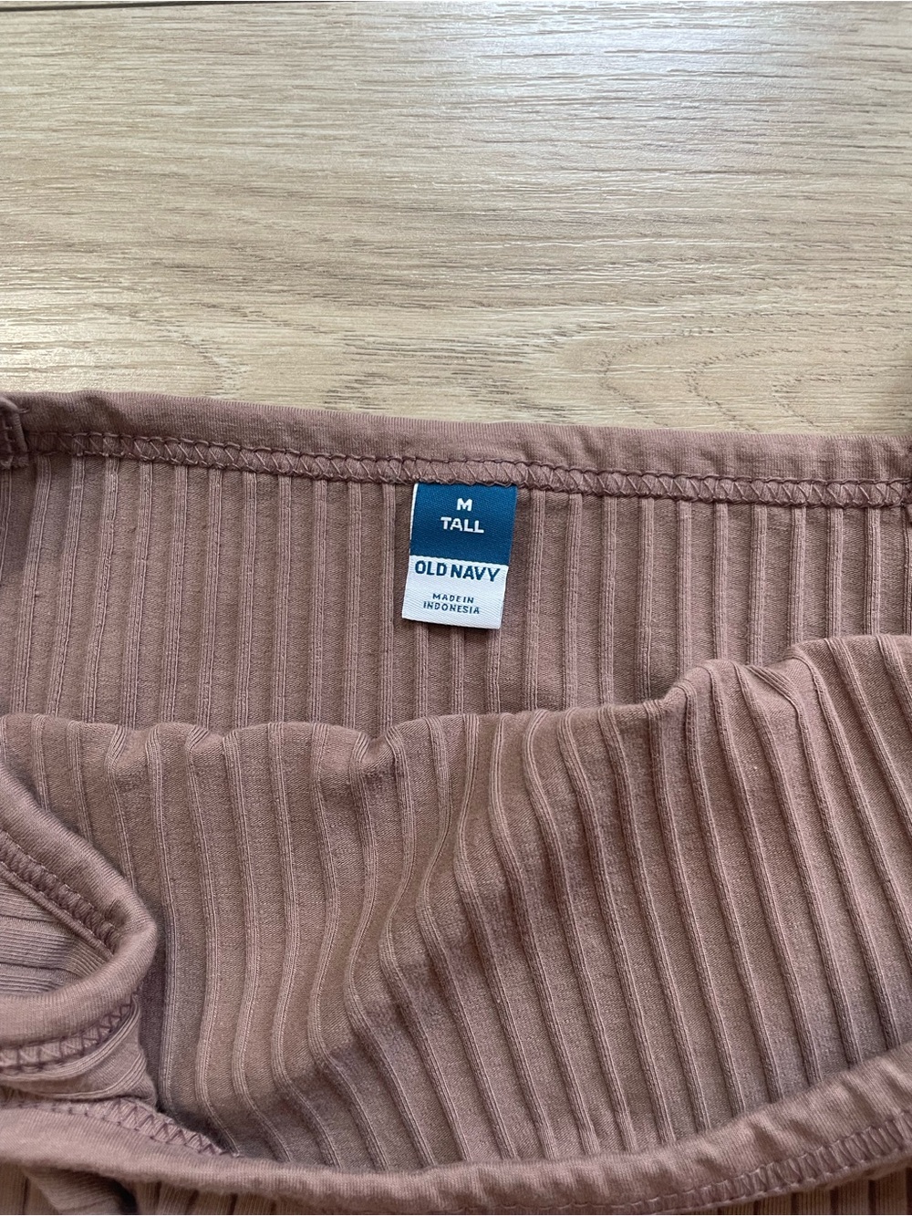 Old Navy Ribbed Double Tank Set - Mauve and Rust - Picture 2 of 3